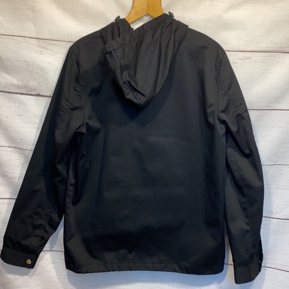Men's black Five Four brand hooded jacket - zip front with pockets Medium - Picture 7 of 10